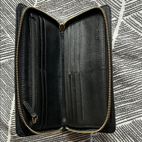 Michael Kors Black Wallet with Gold Accents - Picture 5 of 10